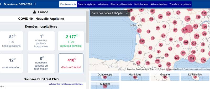 carte régionale juin 2020